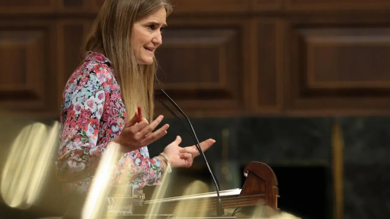  La vicepresidenta tercera y ministra para la Transici&oacute;n Ecol&oacute;gica, Sara Aagesen, interviene durante una sesi&oacute;n plenaria, a 28 de mayo de 2025, en Madrid (Espa&ntilde;a). - Marta Fern&aacute;ndez - Europa Press 