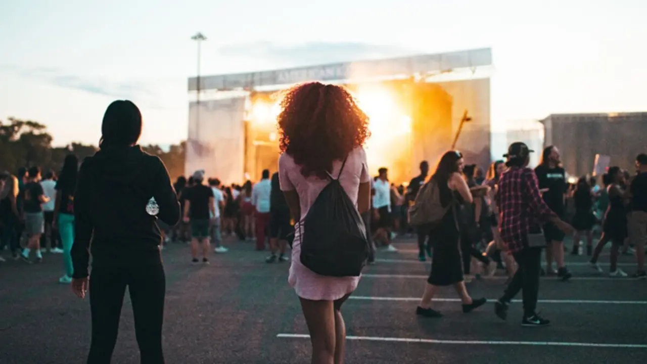  P&uacute;blico asistente a un festival de m&uacute;sica. 