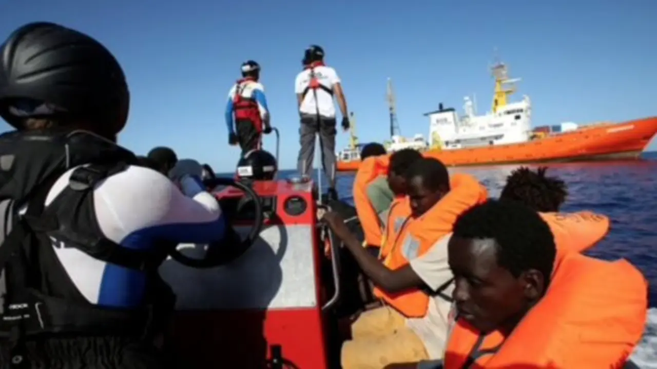  Inmigrantes rescatados. 