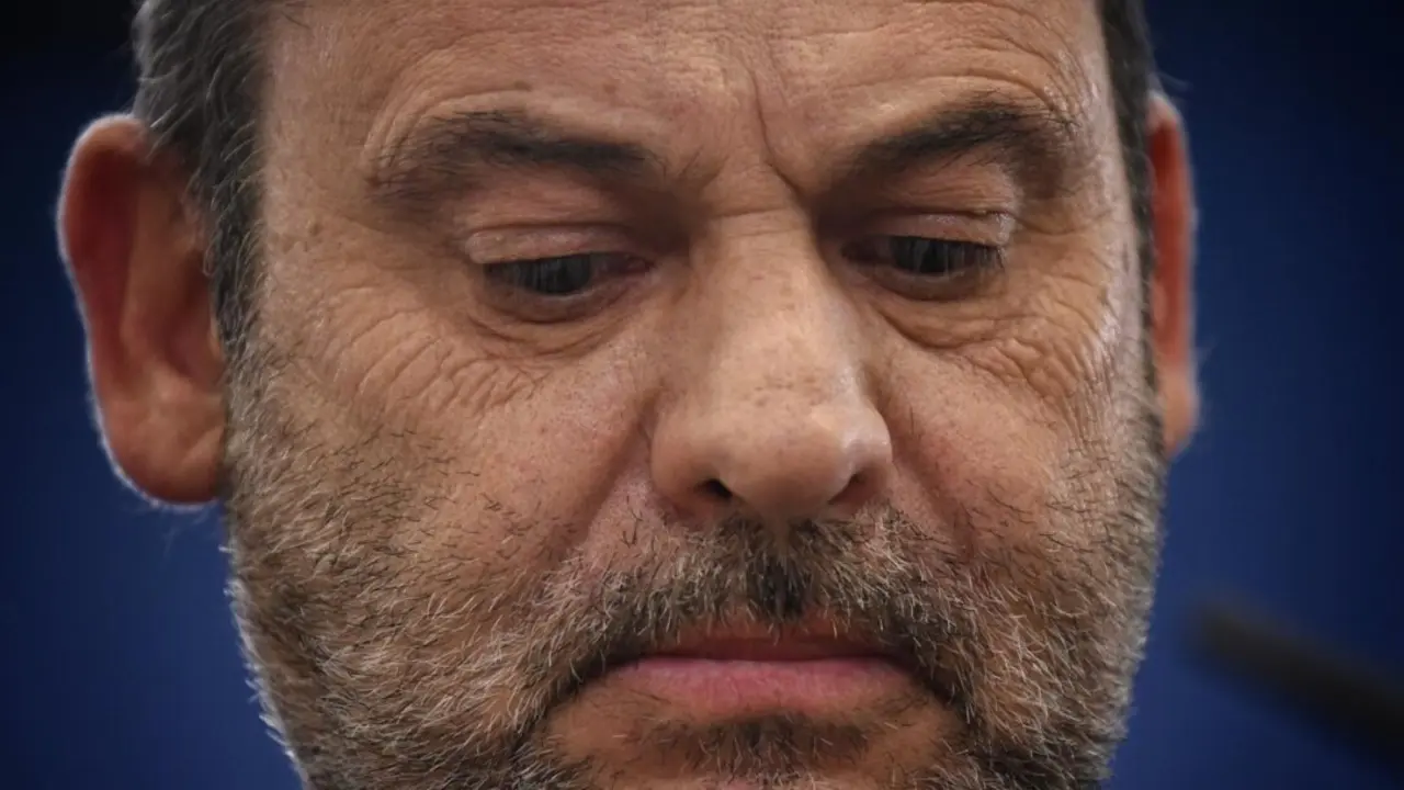  Archivo - El exministro Jos&eacute; Luis &Aacute;balos durante una rueda de prensa en el Congreso de los Diputados.<br>- Fernando S&aacute;nchez - Europa Press - Archivo 