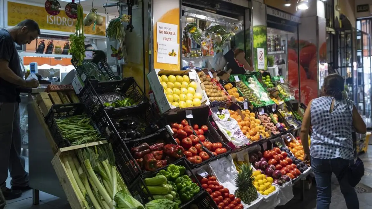  Archivo - Puesto de frutas y verduras en un mercado de abastos de Sevilla - Mar&iacute;a Jos&eacute; L&oacute;pez - Europa Press - Archivo 