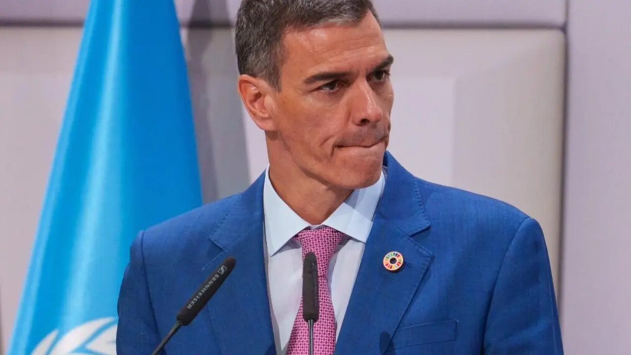  Pedro S&aacute;nchez en la reuni&oacute;n de la ONU 