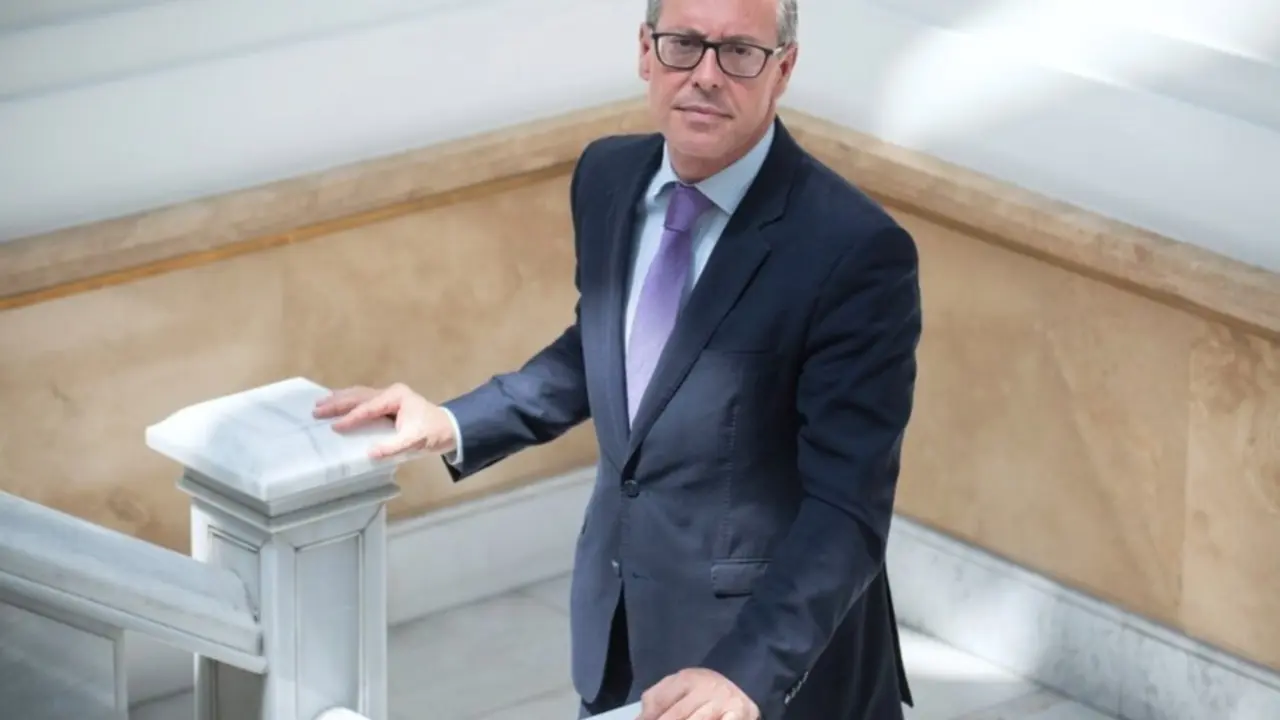  El secretario general del PP de Madrid, Alfonso Serrano, durante una entrevista concedida a Europa Press.<br>- FERNANDO S&Aacute;NCHEZ-EUROPA PRESS 