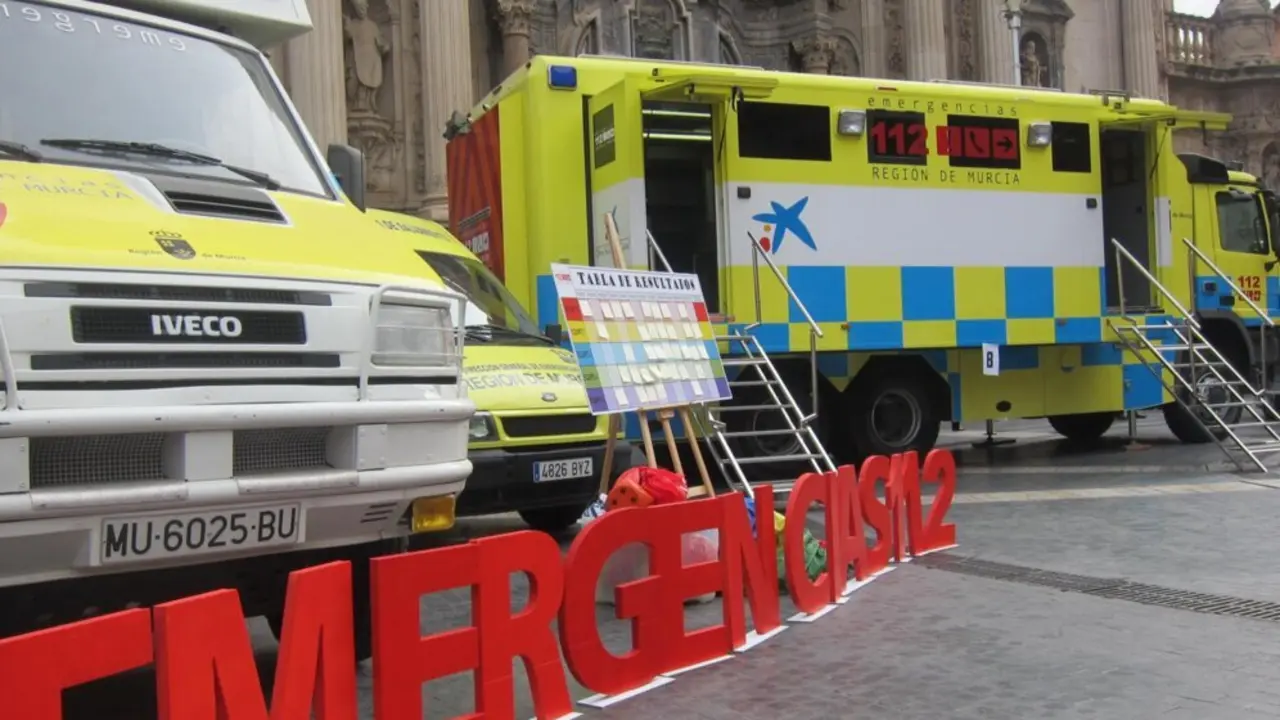  Archivo - Emergencias. Veh&iacute;culos de Protecci&oacute;n Civil. 112 Regi&oacute;n de Murcia. Sucesos. Accidente<br>- EUROPA PRESS - Archivo 