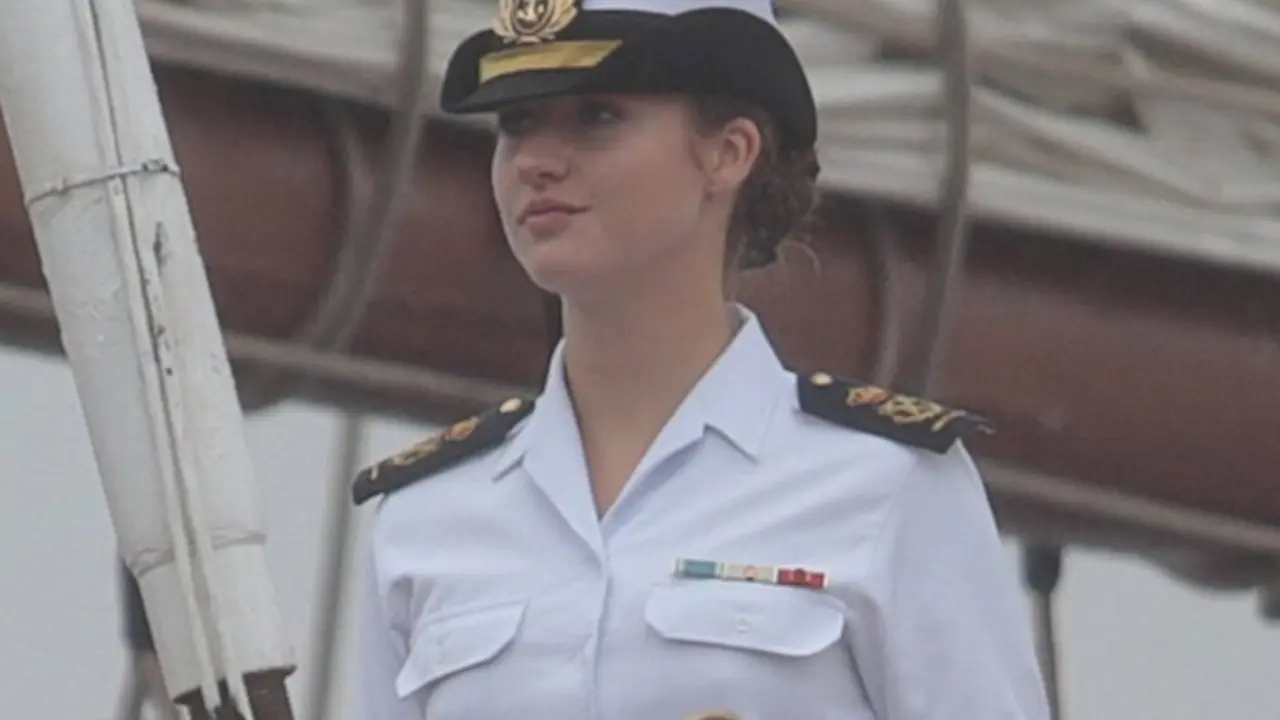  Archivo - La princesa Leonor llega a Mar&iacute;n a bordo del buque Juan Sebasti&aacute;n Elcano<br>- EUROPA PRESS REPORTAJES - Archivo 