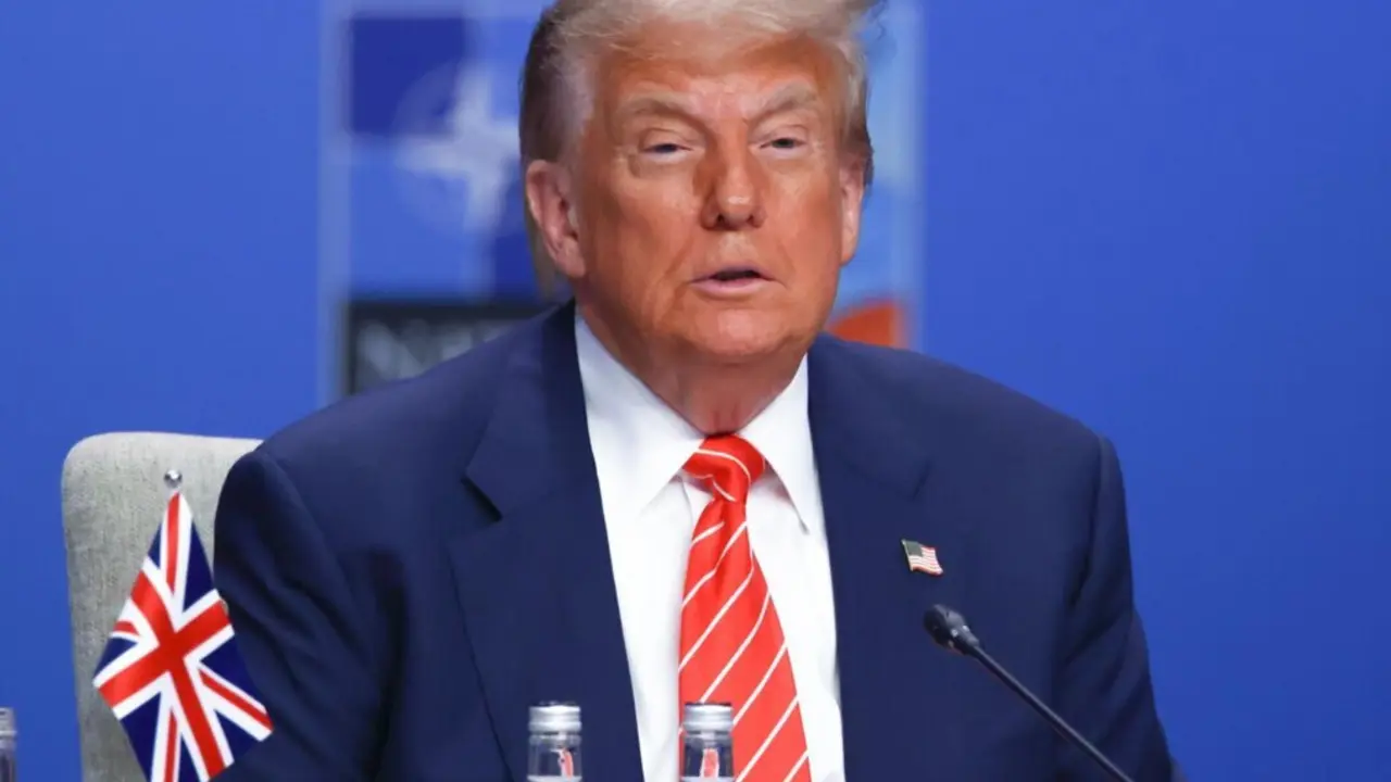  Donald Trump, presidente de Estados Unidos, en la cumbre de l&iacute;deres de la OTAN en La Haya, Pa&iacute;ses Bajos<br>- Beata Zawrzel / Zuma Press / ContactoPhoto 