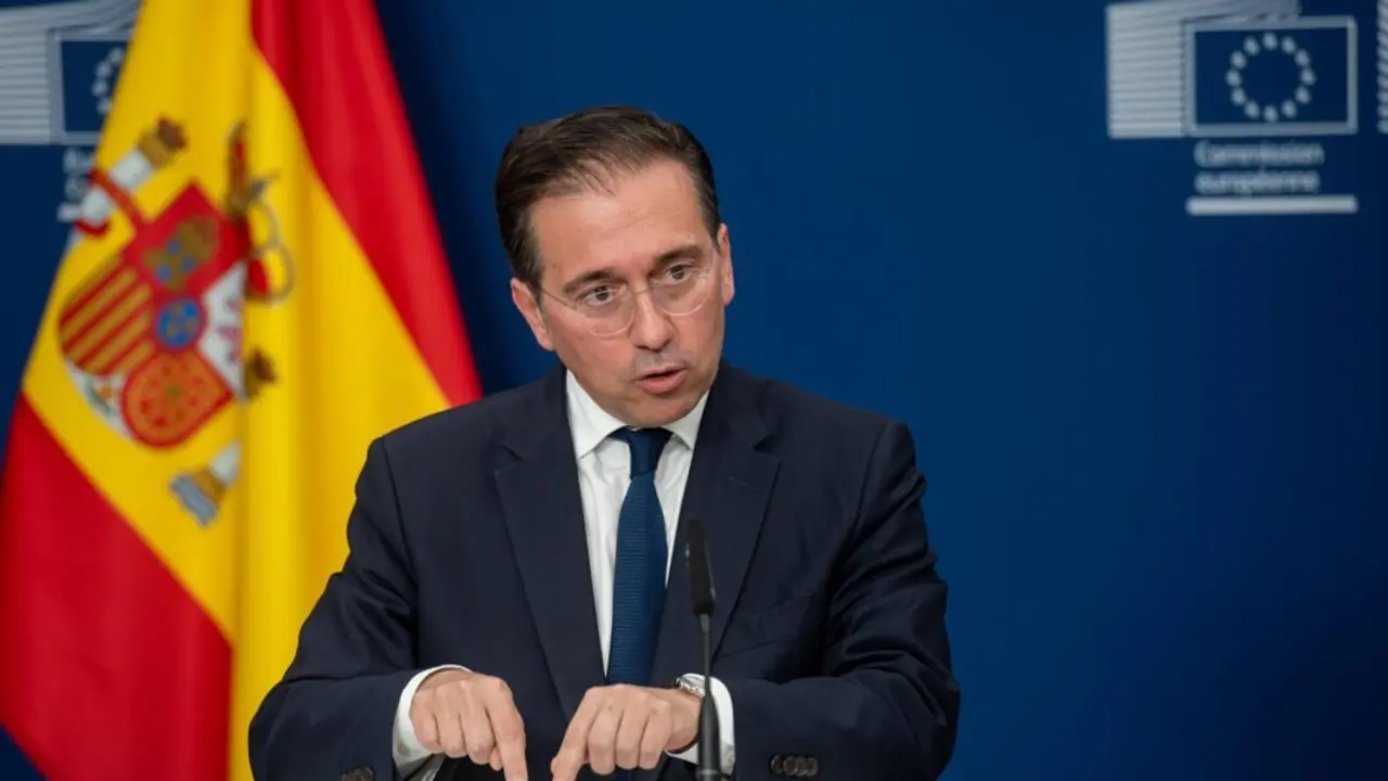  Archivo - El ministro de Asuntos Exteriores, Uni&oacute;n Europea y Cooperaci&oacute;n, Jos&eacute; Manuel Albares<br>- Belga - Europa Press - Archivo 