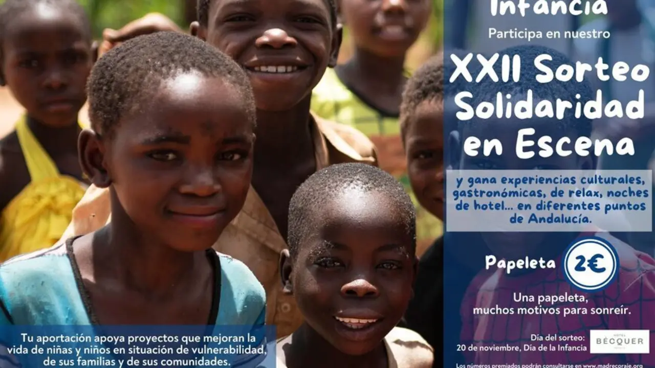 Madre Coraje lanza la XXII edici&oacute;n de 'Solidaridad en Escena', un sorteo que convierte la solidaridad en experiencias de ocio, cultura y gastronom&iacute;a 
