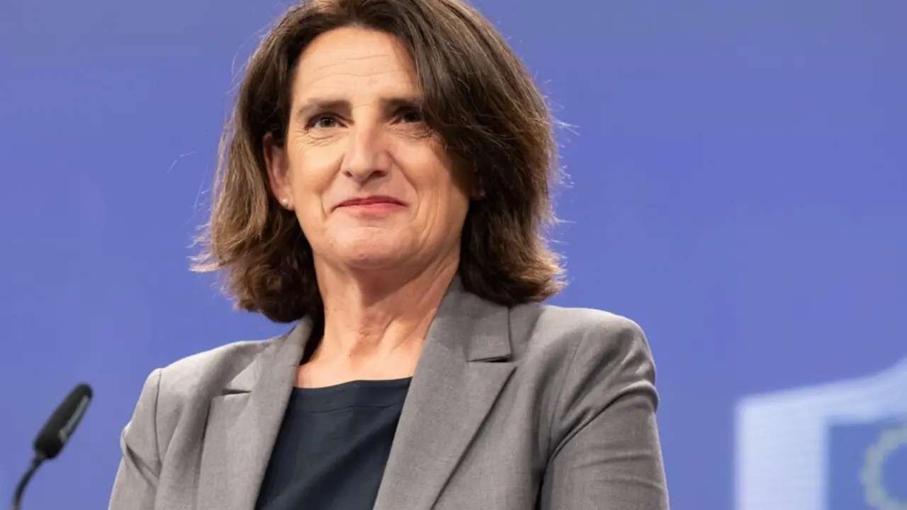  Archivo - La vicepresidenta de la Comisi&oacute;n Europea, Teresa Ribera, durante una rueda de prensa en Bruselas.<br>- Comisi&oacute;n Europea - Archivo 