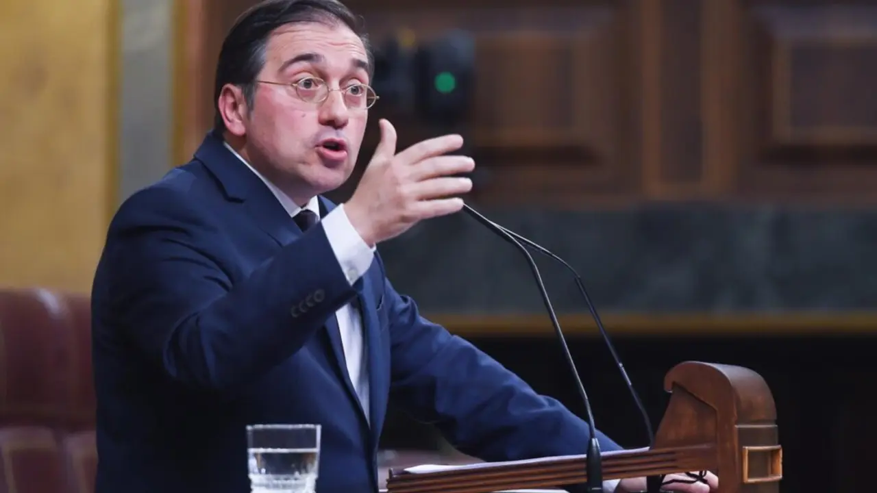  Archivo - El ministro Jos&eacute; Manuel Albares en el Congreso<br>- Gustavo Valiente - Europa Press - Archivo 