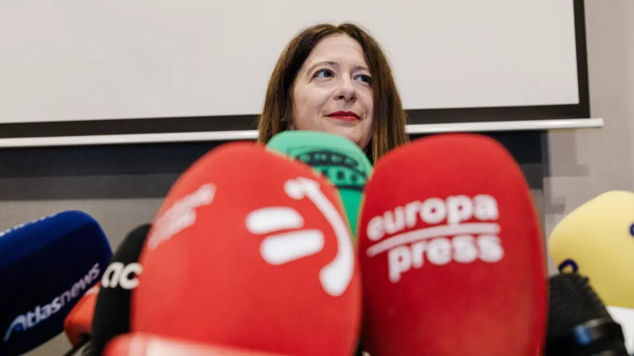  Archivo - La exmilitante socialista Leire D&iacute;ez durante una rueda de prensa, en el Hotel Novotel, a 4 de junio de 2025, en Madrid (Espa&ntilde;a).<br>- Carlos Luj&aacute;n - Europa Press - Archivo 