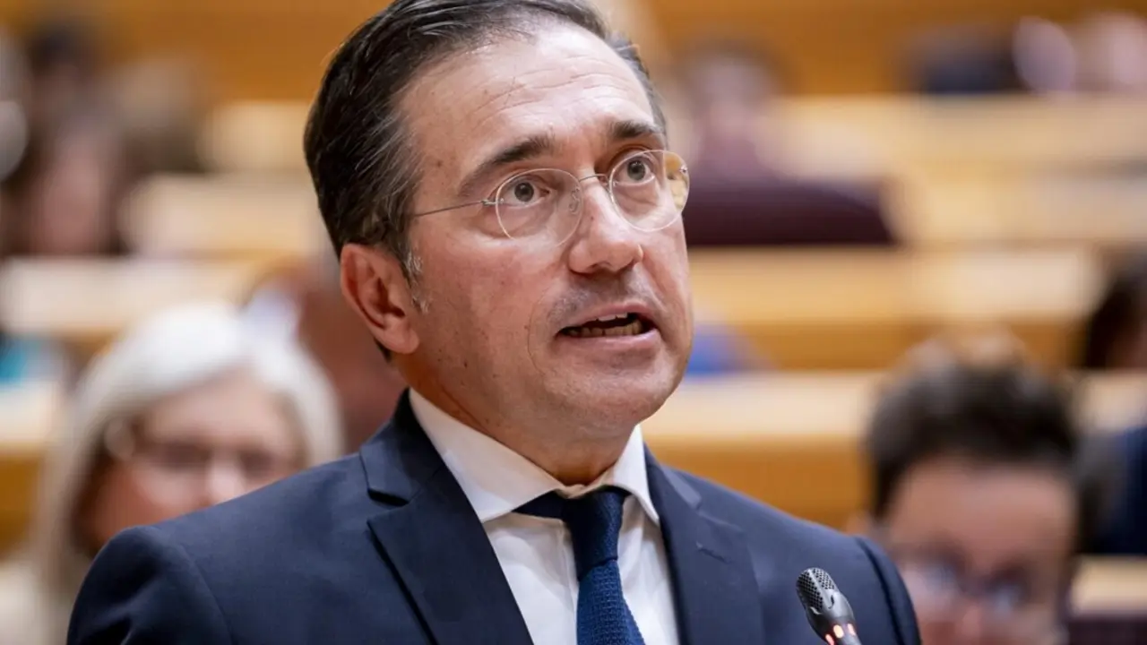  El ministro de Asuntos Exteriores, Uni&oacute;n Europea y Cooperaci&oacute;n, Jos&eacute; Manuel Albares, interviene durante una sesi&oacute;n de control al Gobierno, en el Senado, a 9 de septiembre de 2025, en Madrid (Espa&ntilde;a).<br>- A. P&eacute;rez Meca - Europa Press 