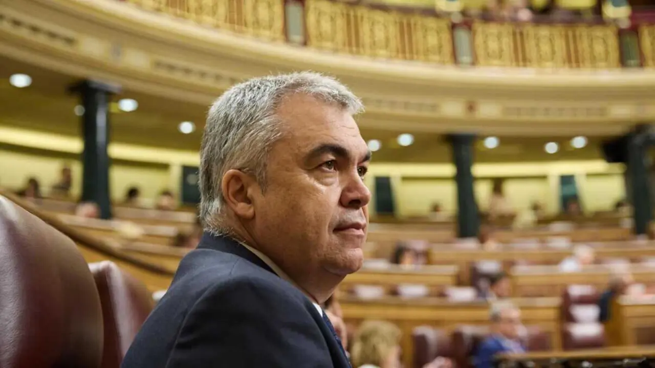  Archivo - El ex secretario de Organizaci&oacute;n del PSOE Santos Cerd&aacute;n durante una sesi&oacute;n plenaria en el Congreso de los Diputados.<br>- Jes&uacute;s Hell&iacute;n - Europa Press - Archivo 
