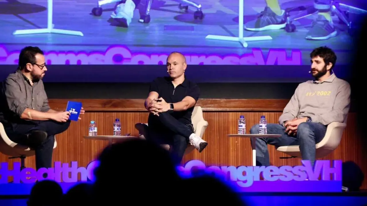  Andr&eacute;s Iniesta y Ricky Rubio en el Congreso.<br>- VALL D'HEBRON 