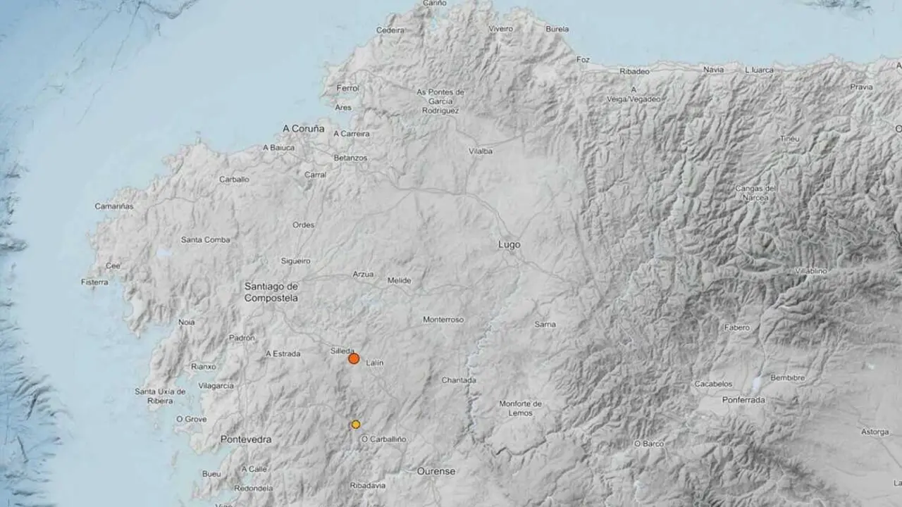  Registrado un terremoto de magnitud 3.3 en Silleda 