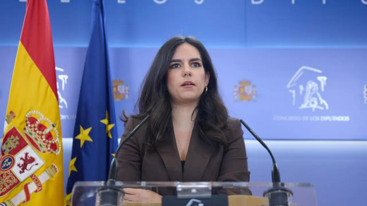 Archivo - La portavoz de Vox en el Congreso, Pepa Mill&aacute;n, durante una rueda de prensa.
- Jes&uacute;s Hell&iacute;n - Europa Press - Archivo