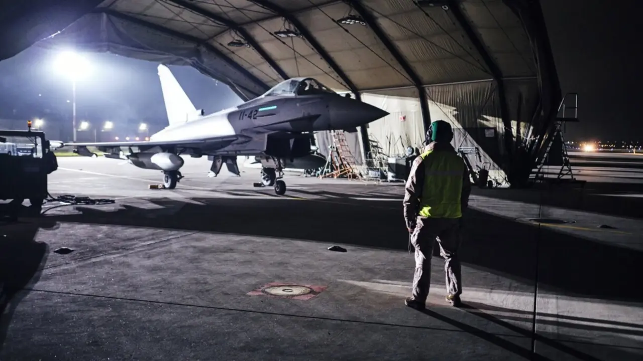 Un caza Eurofighter.
- JOSE FIGUEREDO LOPEZ / EMAD