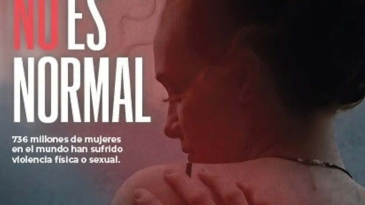 CArtel de la campa&ntilde;a 'No es normal'.
- CRUZ ROJA