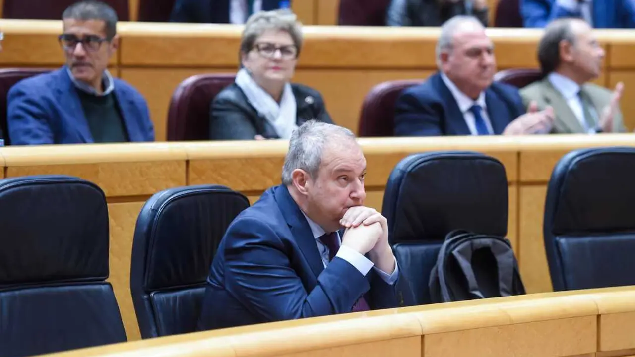 El ministro de Industria y Turismo, Jordi Hereu, durante una sesi&oacute;n de control al Gobierno, en el Senado, a 16 de diciembre de 2025, en Madrid (Espa&ntilde;a).