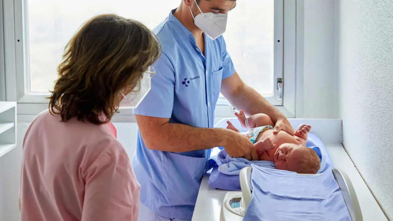 Archivo - Un beb&eacute;. 