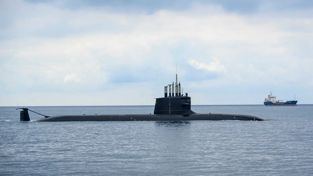 Archivo - Submarino del programa S-80 en el astillero de Navantia, a 5 de julio de 2023, en Cartagena