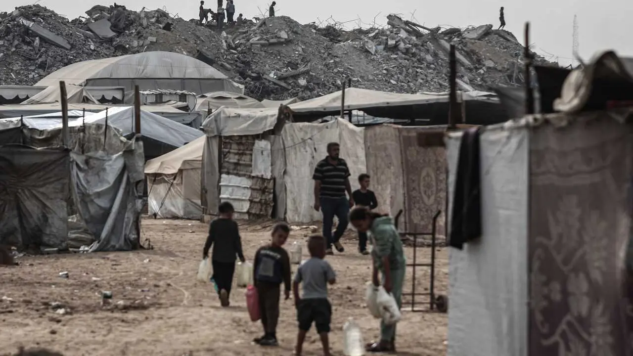 Archivo - November 4, 2025, Al-Bureij, Gaza Strip, Palestinian Territory