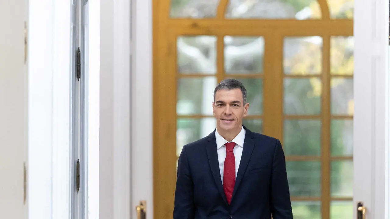 El presidente del Gobierno, Pedro S&aacute;nchez, durante una rueda de prensa, en el Palacio de la Moncloa, a 15 de diciembre de 2025, en Madrid (Espa&ntilde;a). 