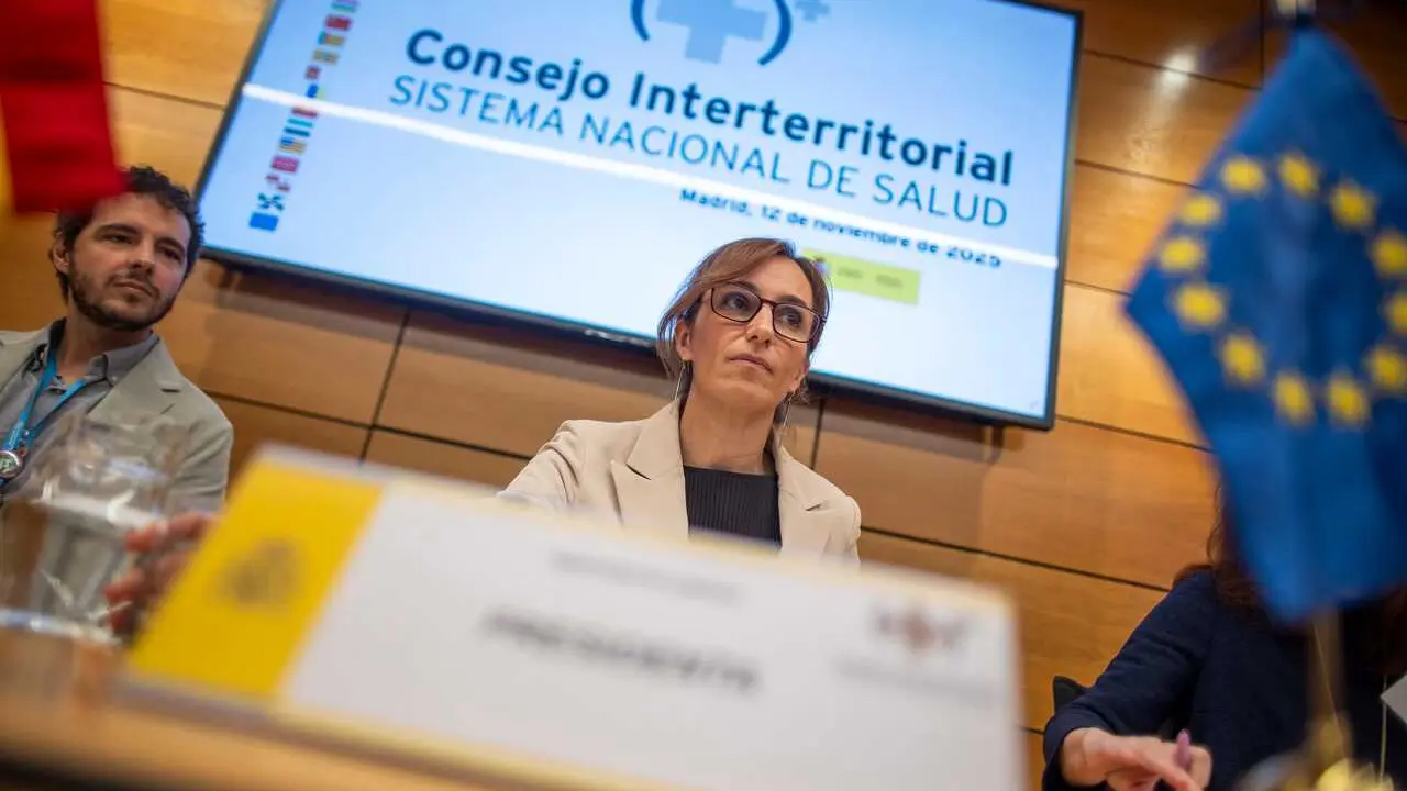 Archivo - Imagen de la ministra de Sanidad, M&oacute;nica Garc&iacute;a, en el CISNS de este mi&eacute;rcoles.