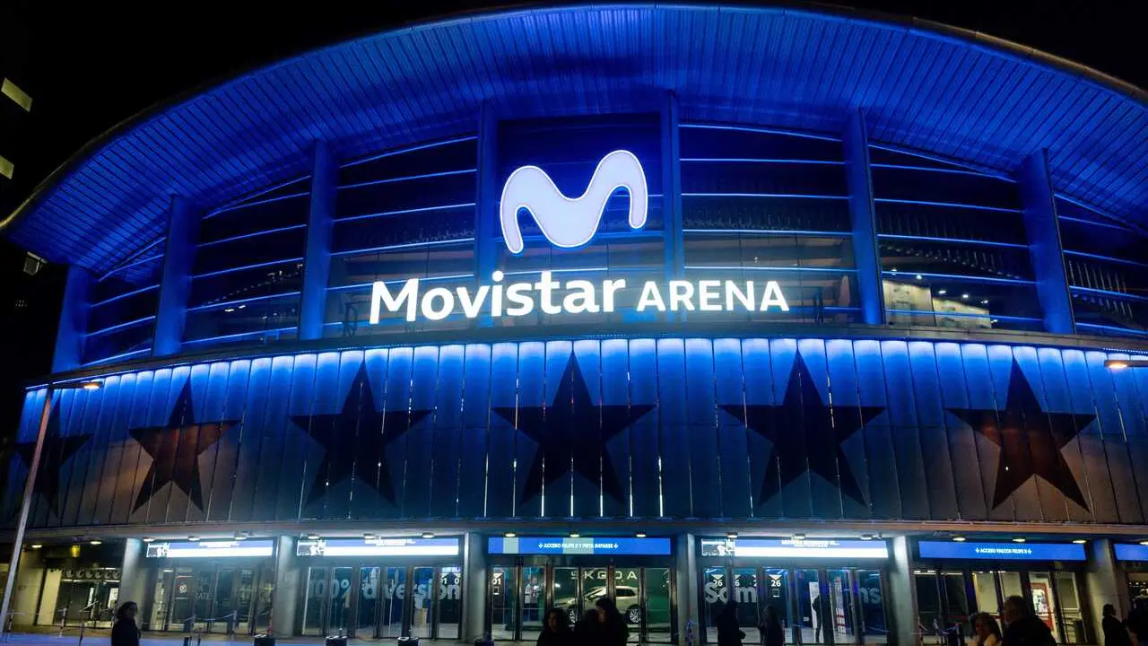 Nuevo luminoso del Movistar Arena, a 17 de diciembre de 2025, en Madrid (Espa&ntilde;a). 
