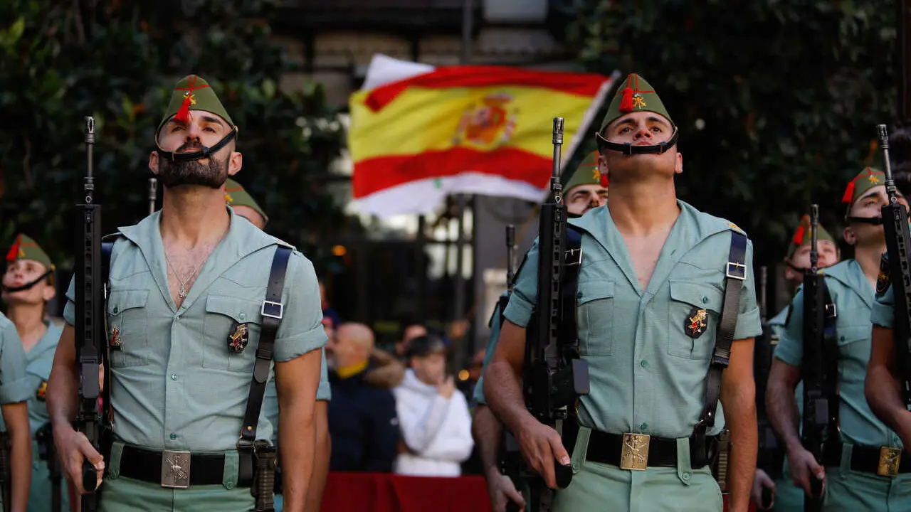 Archivo - La Legi&oacute;n desfila durante la celebraci&oacute;n del d&iacute;a de la Toma el 2 de enero de 2024