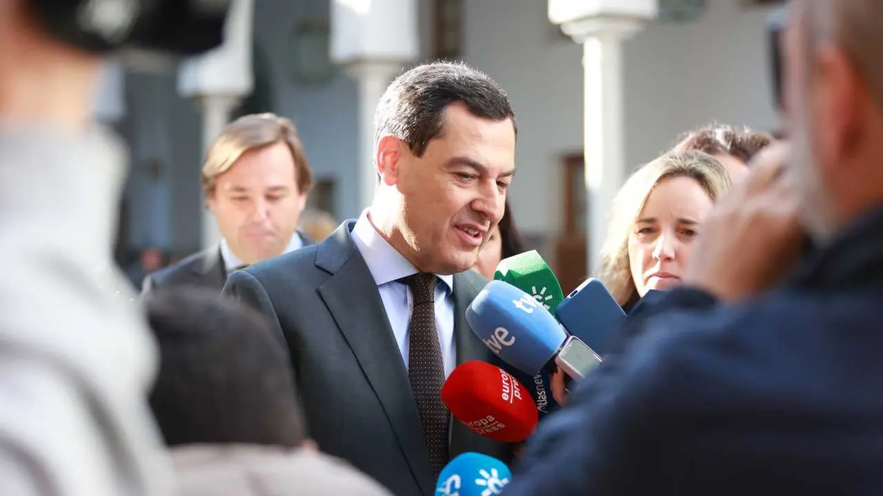 Imagen de archivo del presidente de la Junta de Andaluc&iacute;a, Juanma Moreno.