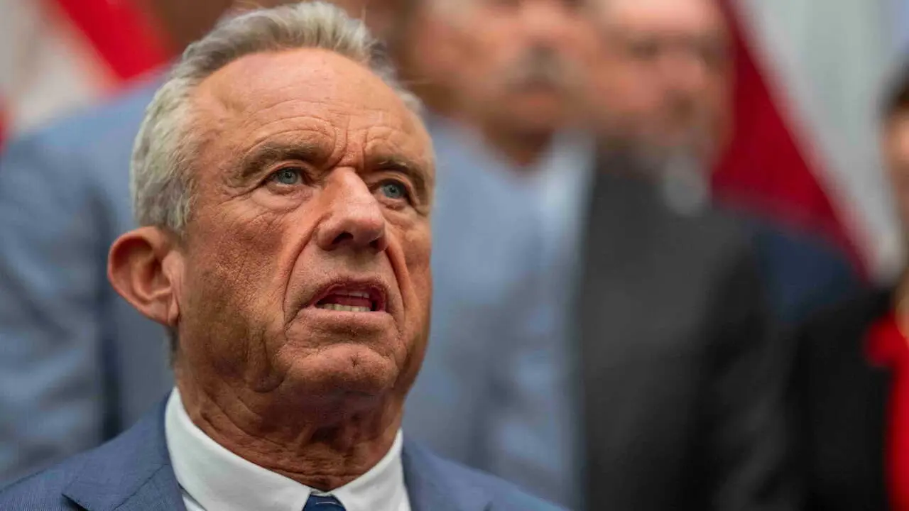 Archivo - El secreatrio de Sanidad de Estados Unidos, Robert F. Kennedy