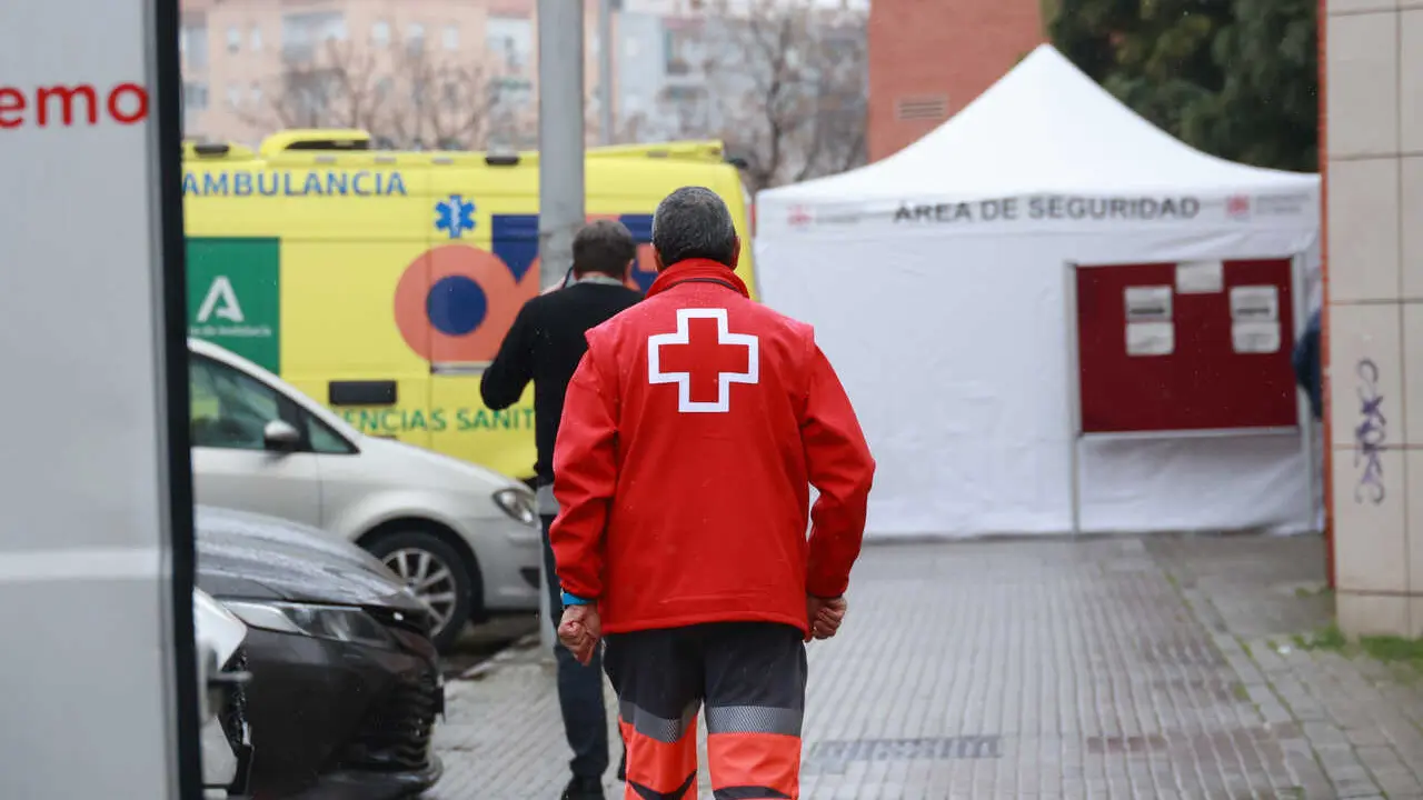 Imagen de la entrada al Centro C&iacute;vico Poniente Sur de C&oacute;rdoba, donde se ubicaba el Centro de Atenci&oacute;n a Familiares de v&iacute;ctimas del siniestro ferroviario de Adamuz.