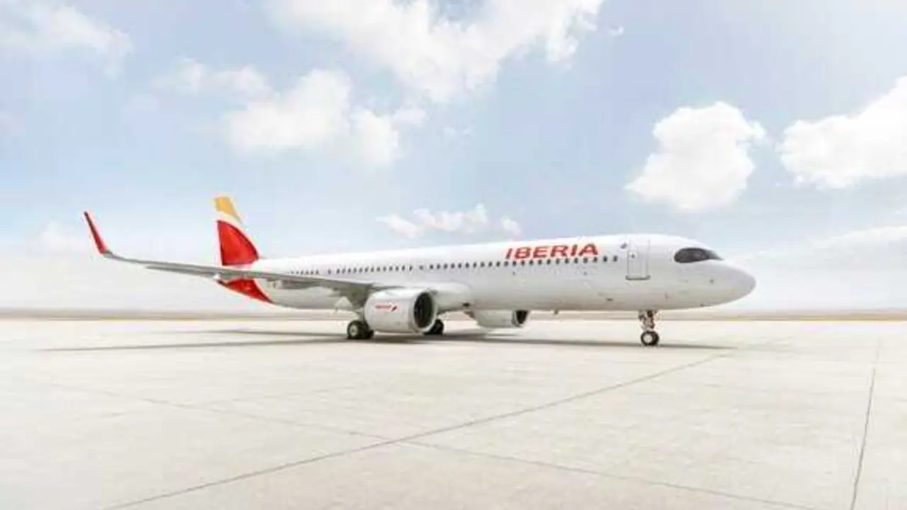 Archivo - Airbus A321XLR de Iberia. Imagen de archivo. 