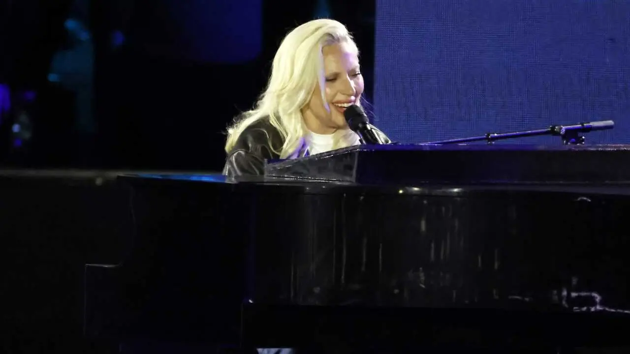 Lady Gaga performs at Harriz-Walz Campaign Vote for Freedom Concert at Philadelphia Museum of Art in Philadelphia, PA. November 4, 2024.