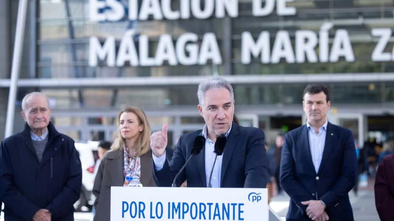 El vicesecretario de Pol&iacute;tica Auton&oacute;mica, Municipal y An&aacute;lisis Electoral del PP, El&iacute;as Bendodo, en M&aacute;laga.