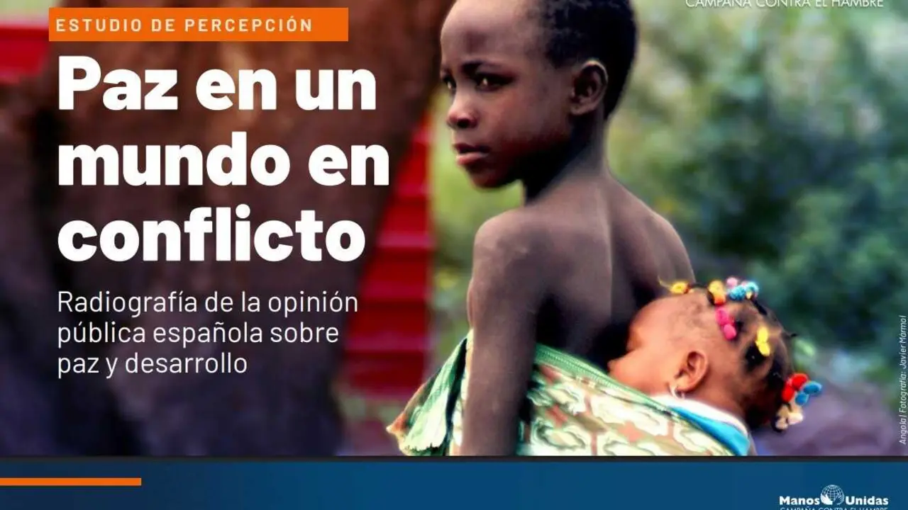 Portada del estudio de Manos Unidas 'Paz en un mundo en conflicto&iexcl;.