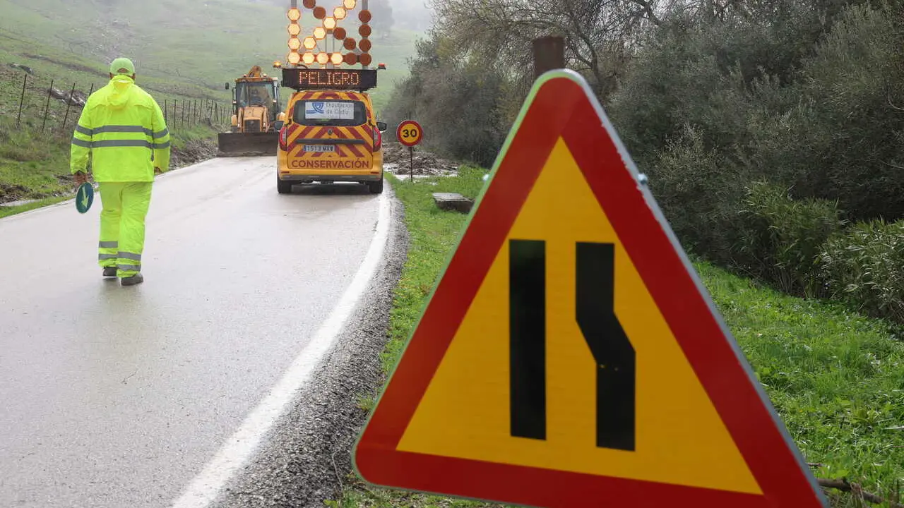 Im&aacute;genes de la carretera afectada  
