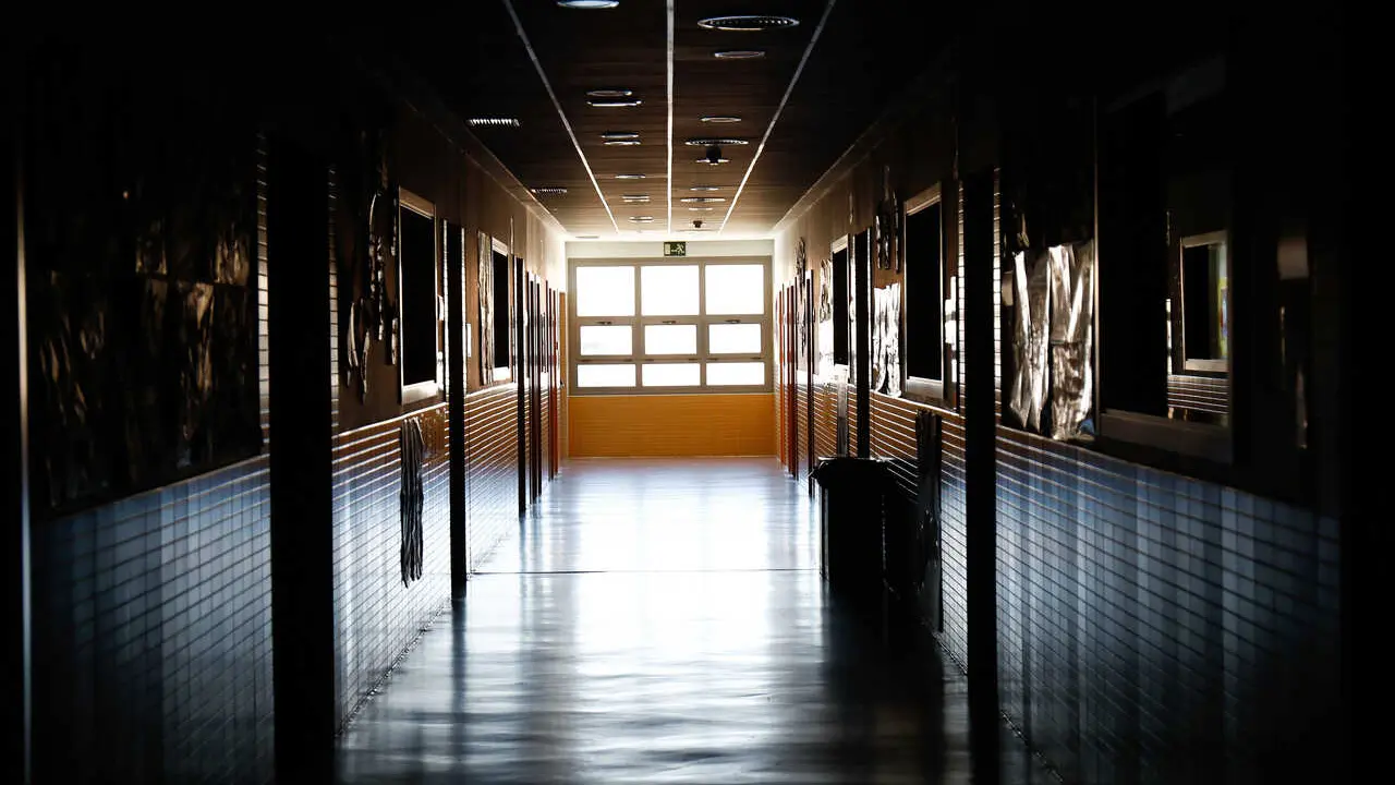 Illustration, detail of the interior of the Nobelis College in Valdemoro closed during the coronavirus COVID19 pandemic period. In Valdemoro, Madrid, on May 20, 2020.