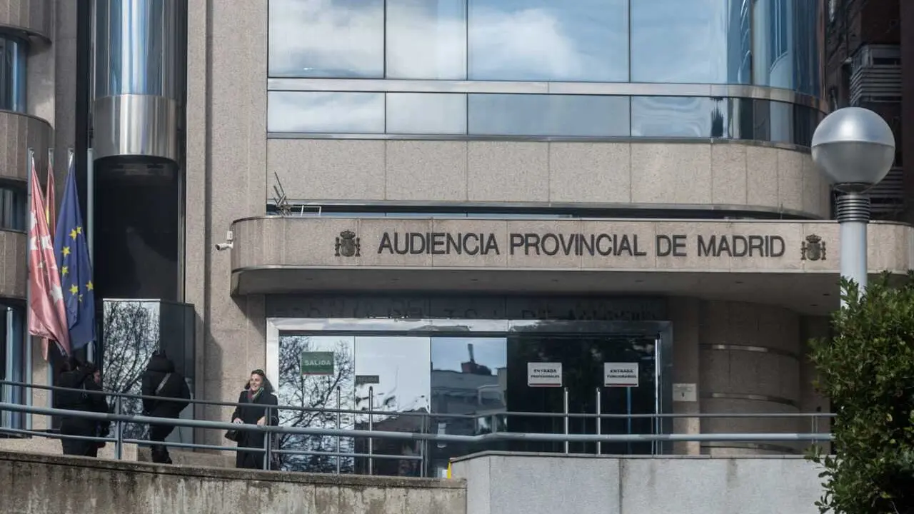 Exterior de la sede de la Audiencia Provincial de Madrid, a 28 de enero de 2026, en Madrid (Espa&ntilde;a). 