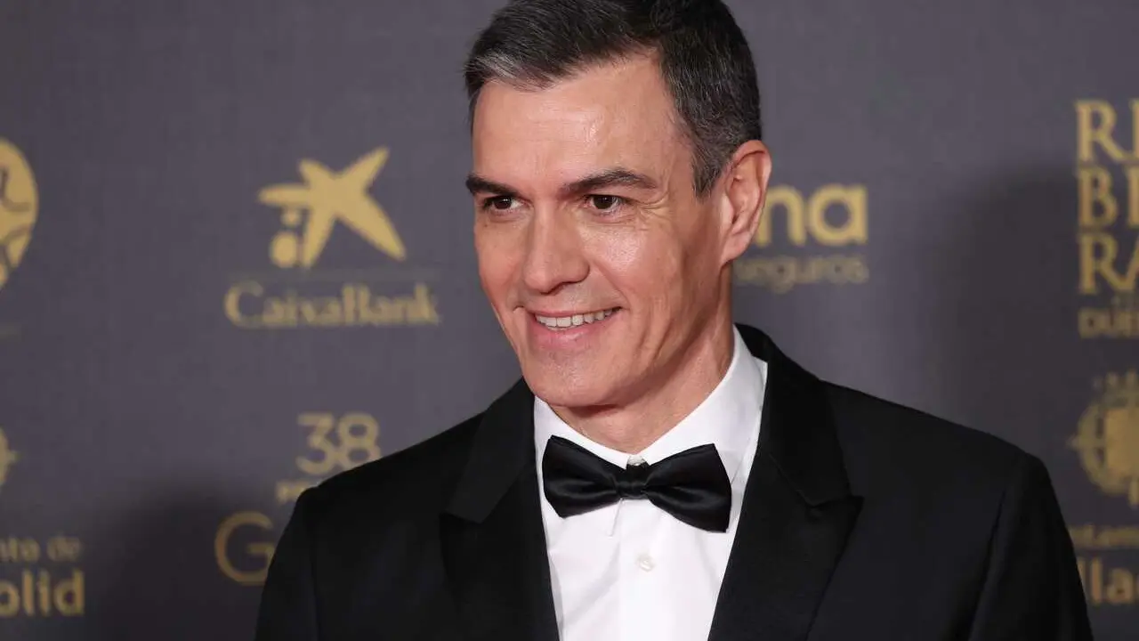 Archivo - El presidente del Gobierno, Pedro S&aacute;nchez, posa en la alfombra rosa previa a la gala de la 38 edici&oacute;n de los Premios Goya, en el Auditorio Feria de Valladolid, a 10 de febrero de 2024, en Valladolid, Castilla y Le&oacute;n (Espa&ntilde;a). La Academia celebra