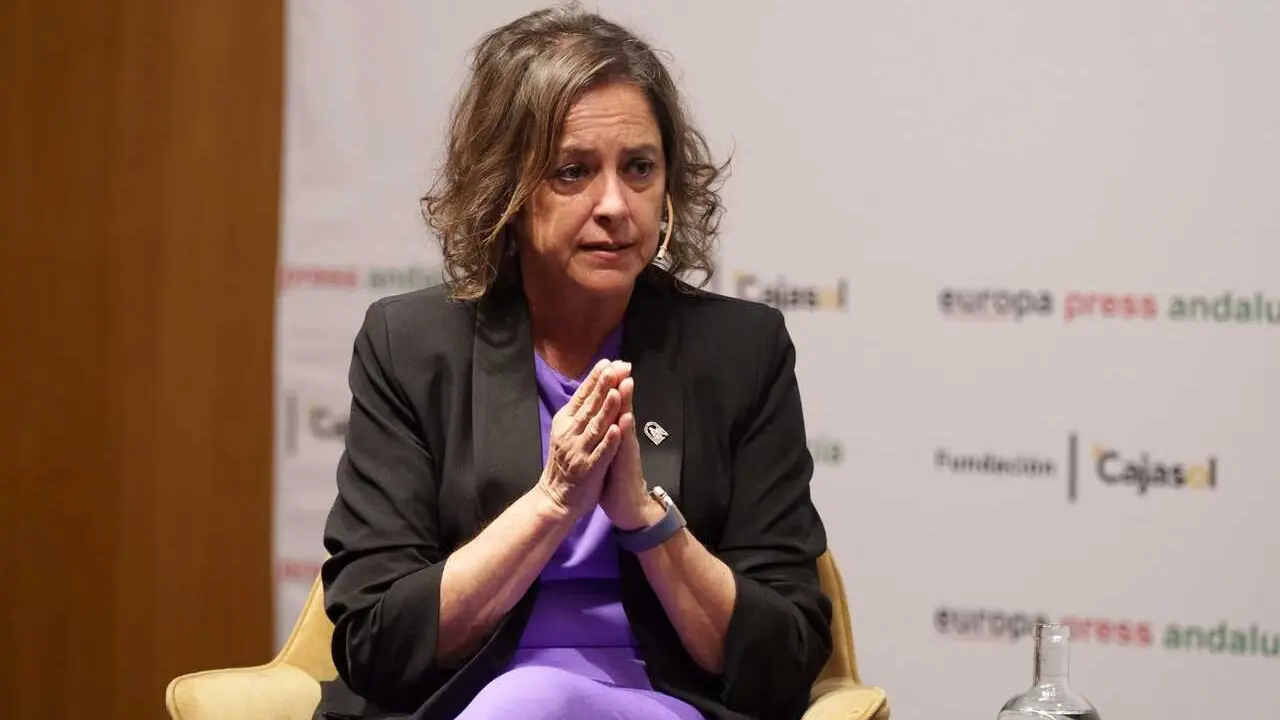 La consejera de Sostenibilidad y Medio Ambiente, Catalina Garc&iacute;a, en el desayuno informativo de Europa Press Andaluc&iacute;a.