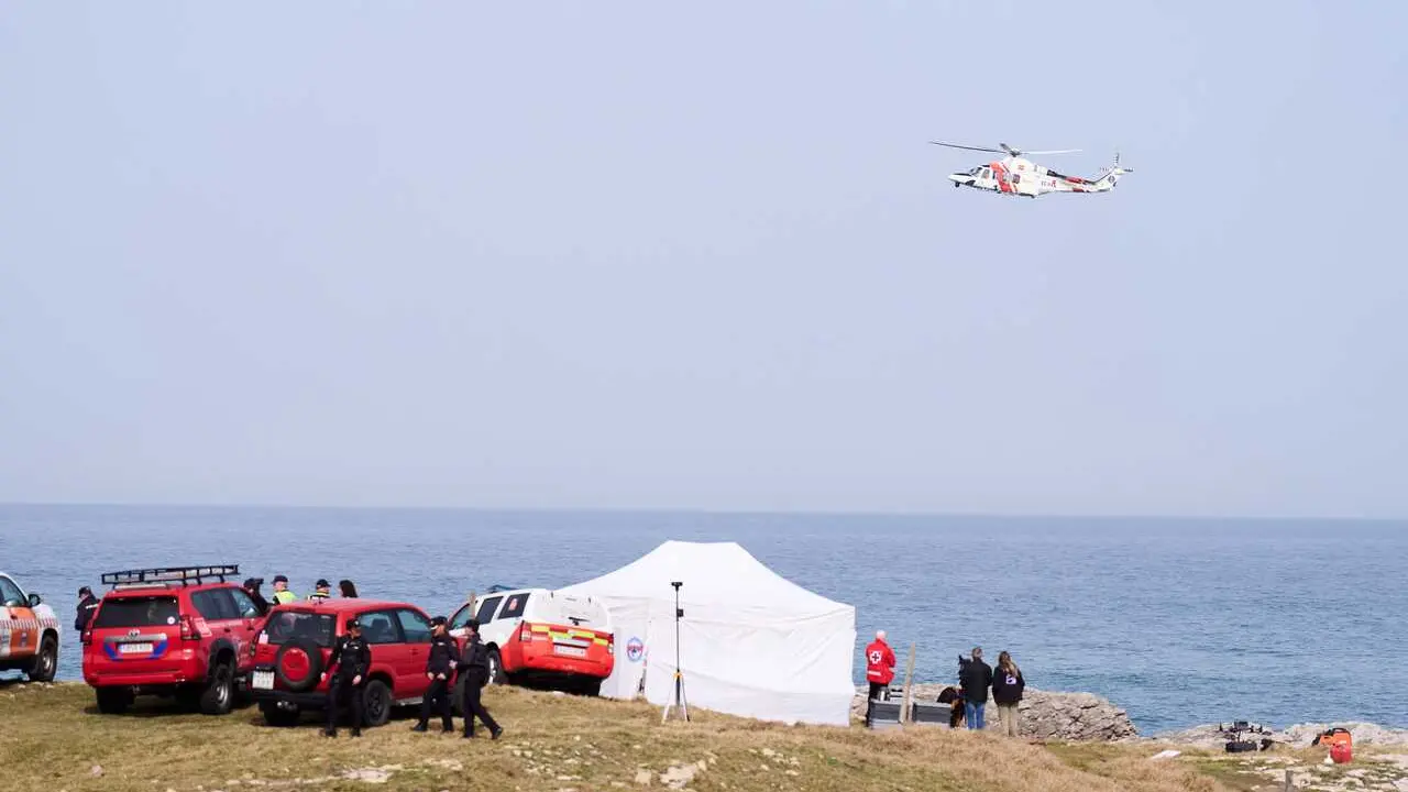 Dispositivo de b&uacute;squeda en El Bocal en foto de archivo