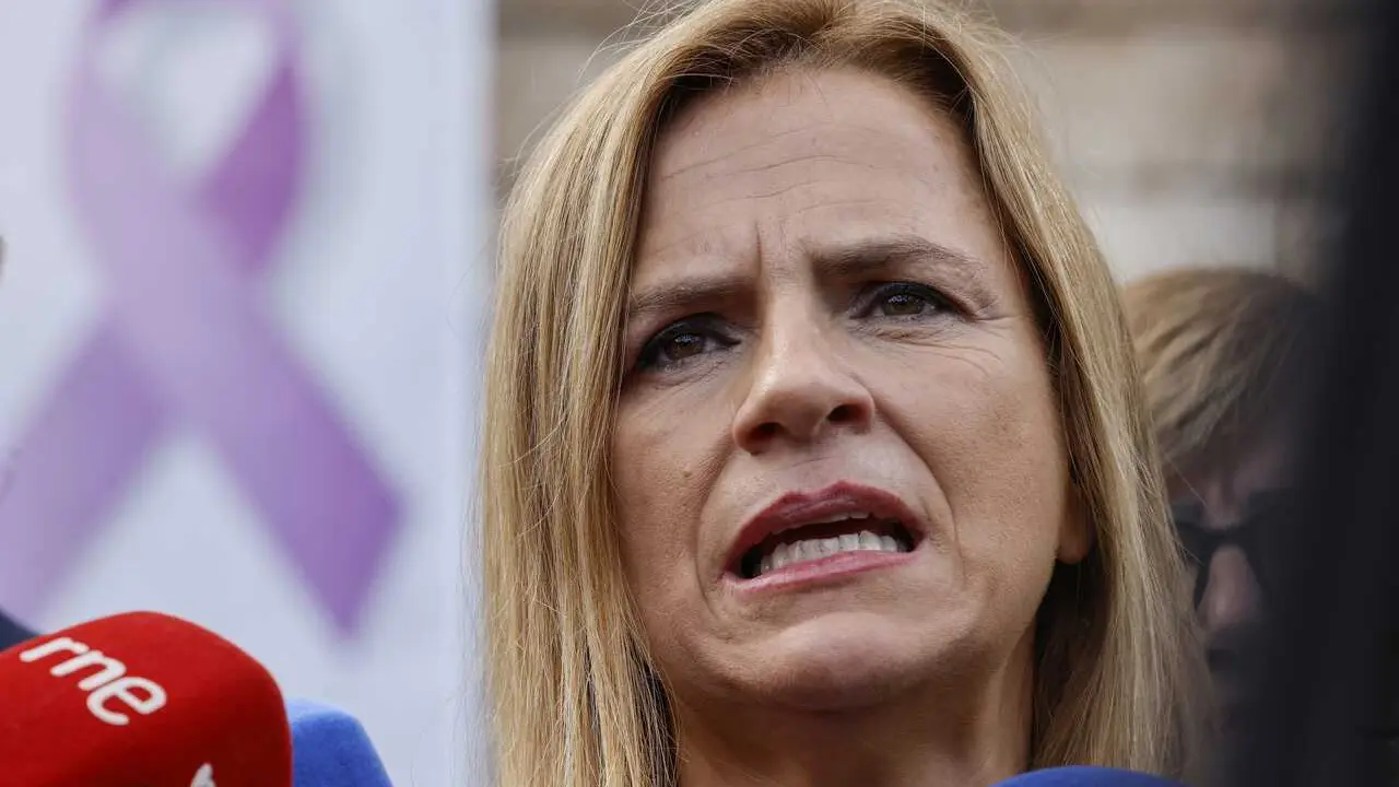 Archivo - La delegada del Gobierno en la Comunitat, Pilar Bernab&eacute;, atiende a los medios.