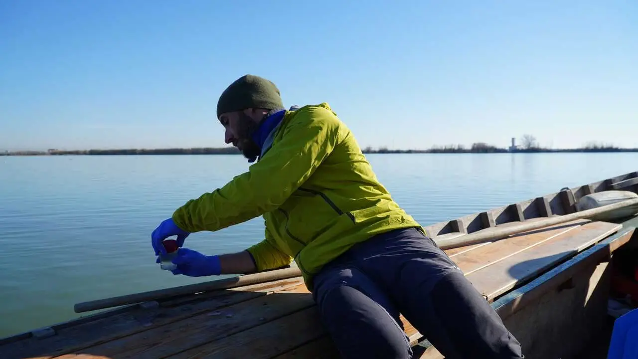Toma de muestras en l'Albufera