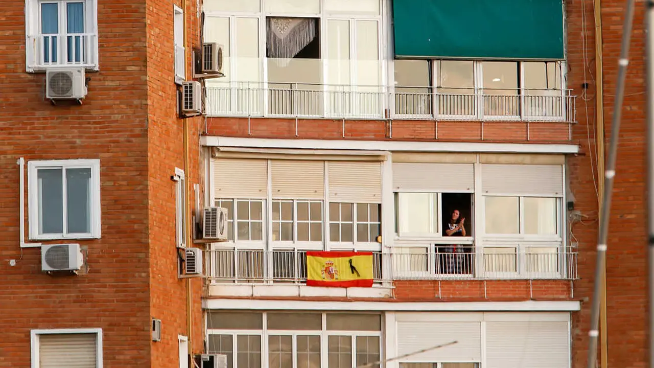 Archivo - Un bloque de viviendas.