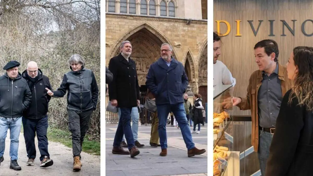 Im&aacute;genes de la jornada de reflexi&oacute;n de Carlos Mart&iacute;nez, Carlos Poll&aacute;n y Alfonso Fern&aacute;ndez Ma&ntilde;ueco.