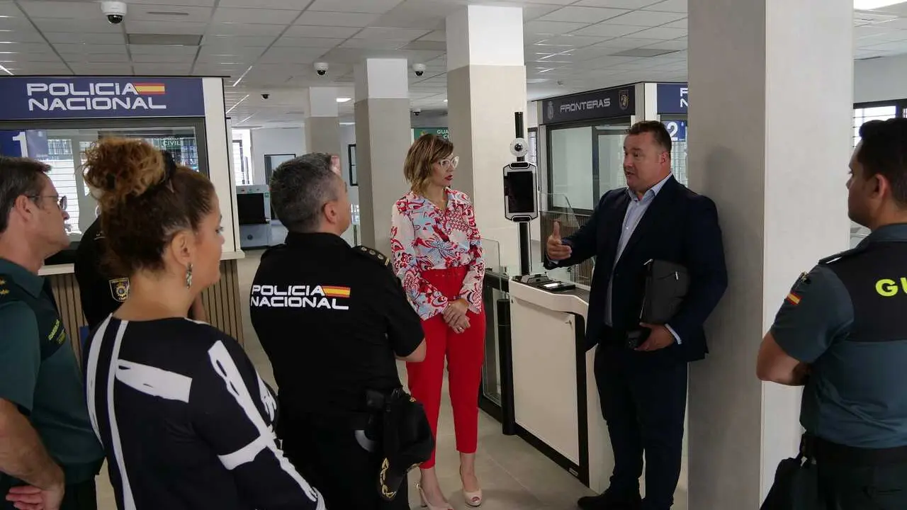 Cruce de la frontera en Melilla.