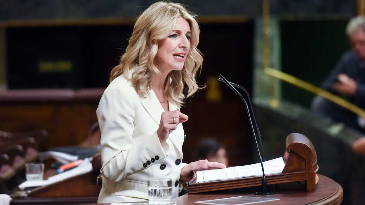 Archivo - La vicepresidenta segunda y ministra de Trabajo y Econom&iacute;a Social en funciones, Yolanda D&iacute;az