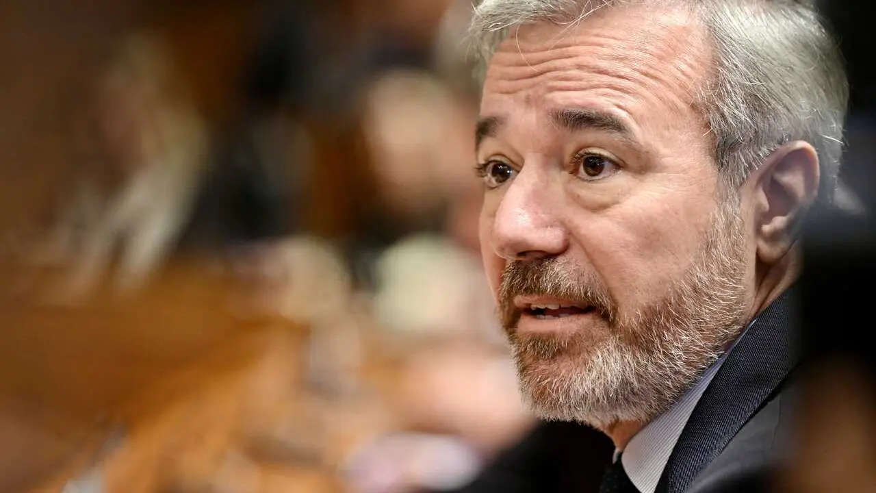 El l&iacute;der del Partido Popular en Arag&oacute;n, Jorge Azc&oacute;n, durante el pleno constitutivo de la XII legislatura de las Cortes de Arag&oacute;n, a 3 de marzo de 2026, en Zaragoza, Arag&oacute;n (Espa&ntilde;a). 